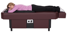 burgundy hydromassage table home use