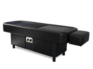 black hydromassage table