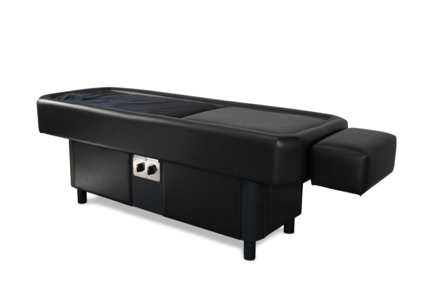 black hydromassage table
