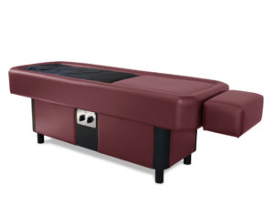 burgundy hydromassage table