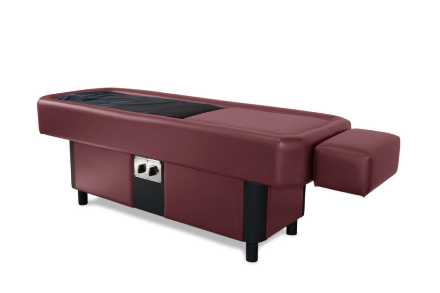 burgundy hydromassage table