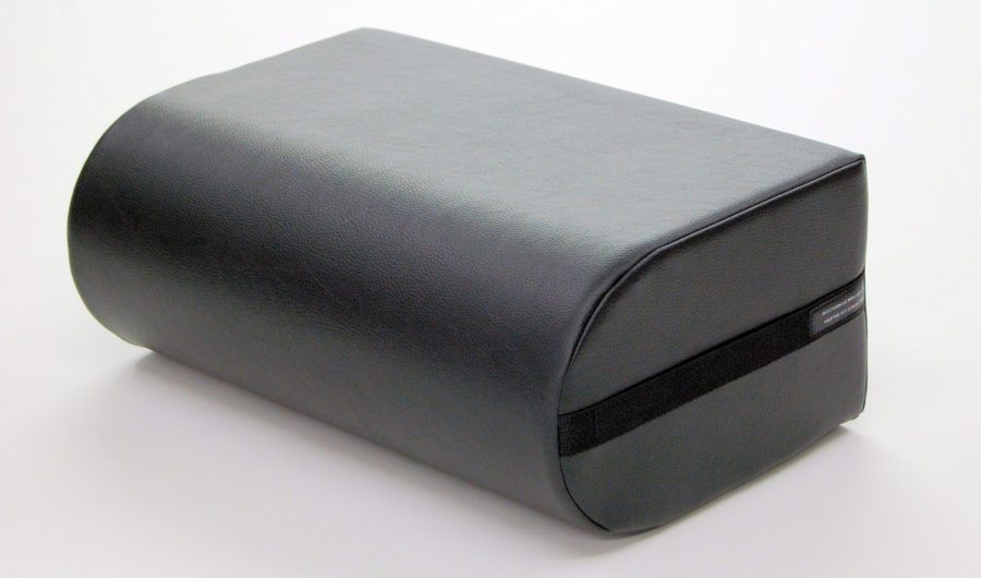 angled view of leg bolster laying on the side