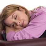 satisfied woman getting a hydromassage